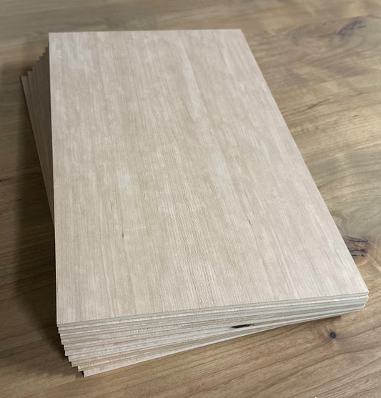 1/4" Cherry Plywood (11.75X19") - MDF Core, Laser Engraving/CNC